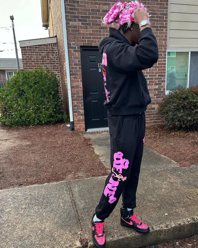 Yung Mal outfit in Of1Ne, Fnf Customs, and Lux Apparel, 2023