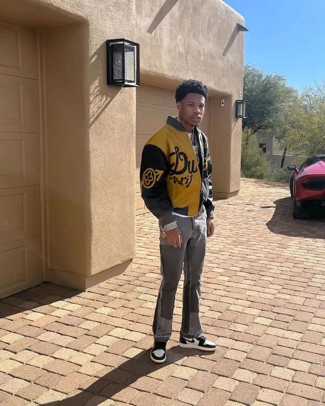 Nardo Wick outfit in Louis Vuitton, Gallery Dept., and Nike, 2023