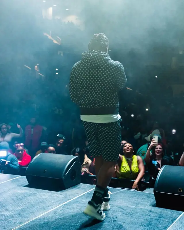 Fredo Bang outfit in Amiri, 2023