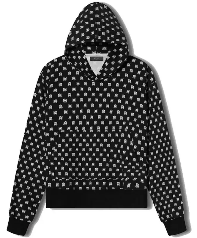 Amiri Allover Ma-Monogram Black Hoodie $890