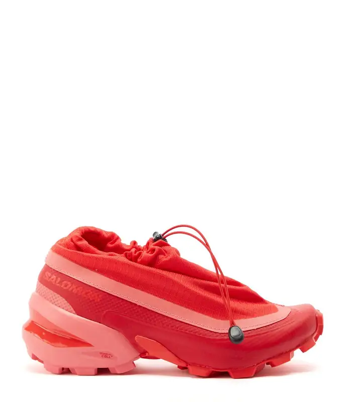 Maison Margiela Baskets Cross Low Cuir Rouge Sneakers  $315