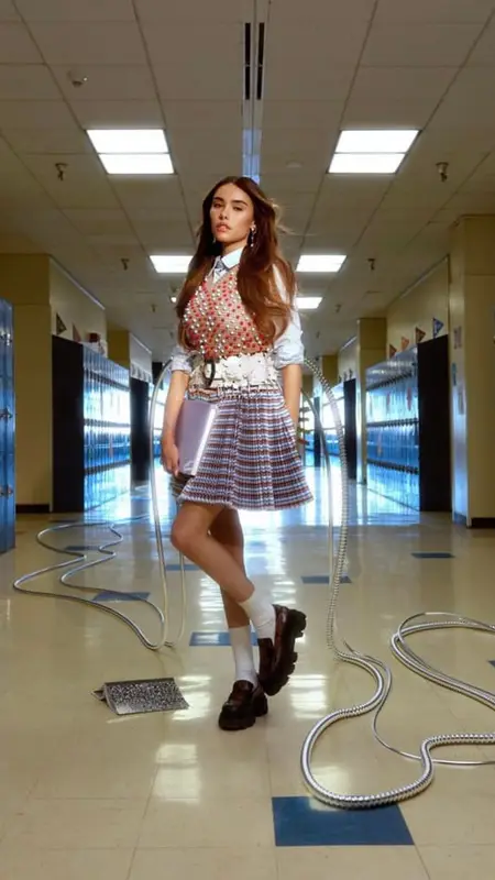 Madison Beer outfit in Chopova Lowena and Ganni, 2022