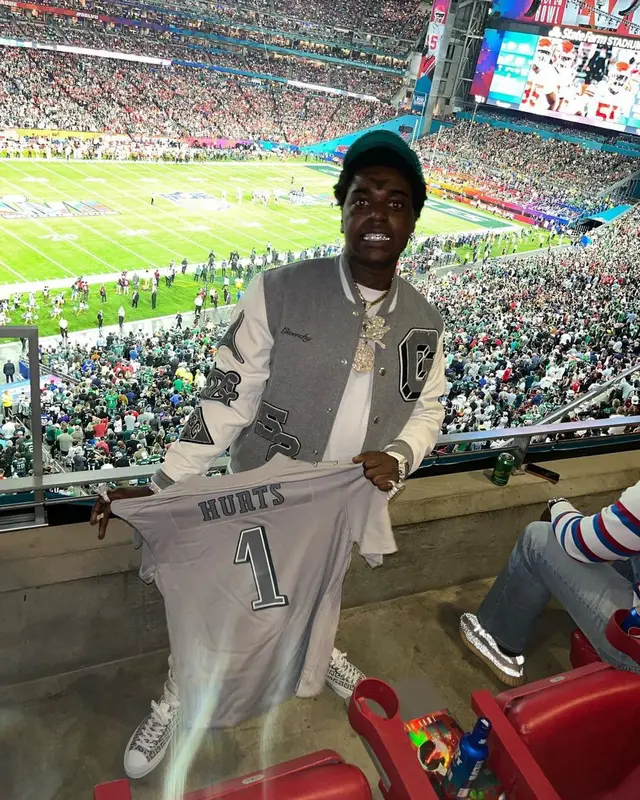 Kodak Black outfit in Givenchy, Nike, and Purple Brand, 2023
