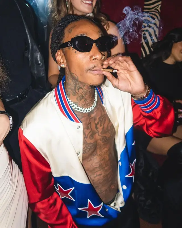 Wiz Khalifa outfit in Vans and Celine, 2023