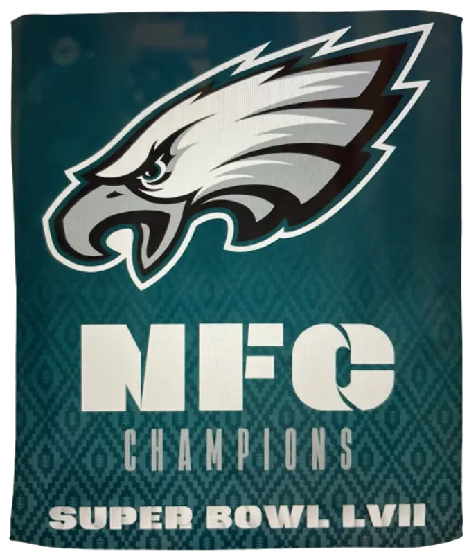NFL Super Bowl 57 Philadelphia Eagles NFC Champions LVII 15x18 Rally Towel $15