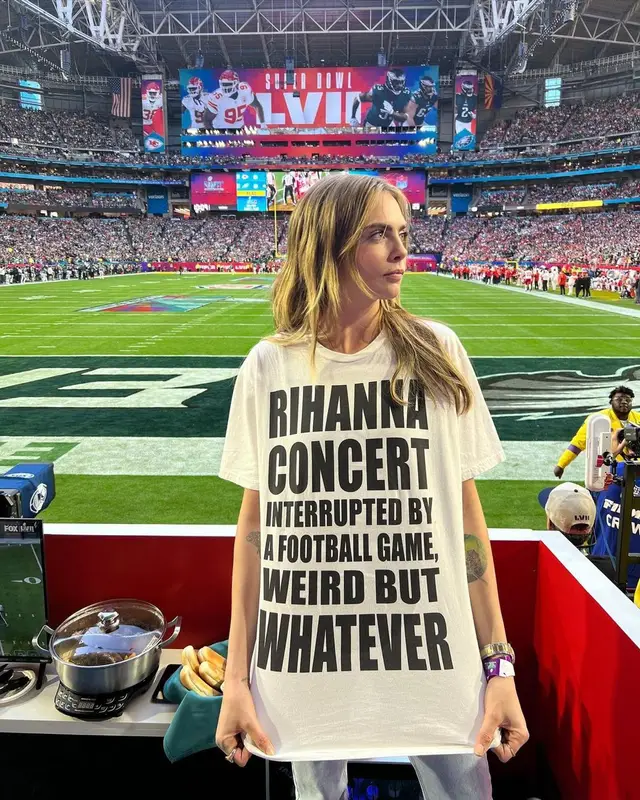 Cara Delevingne outfit in Savage X Fenty, 2023