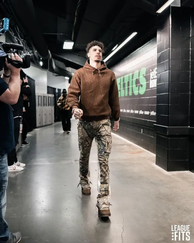 LaMelo Ball outfit in Dior, Valabasas, and ERL, 2023