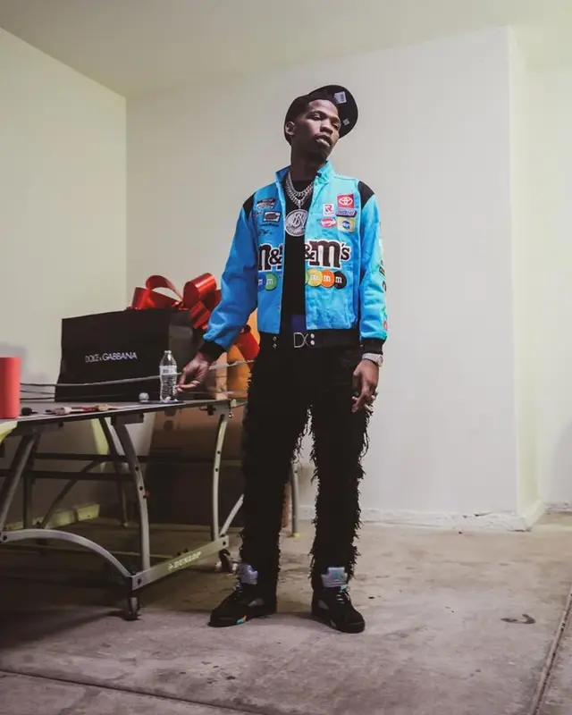 BlocBoy JB outfit in H&M, Alyx, and Dolce & Gabbana, 2023