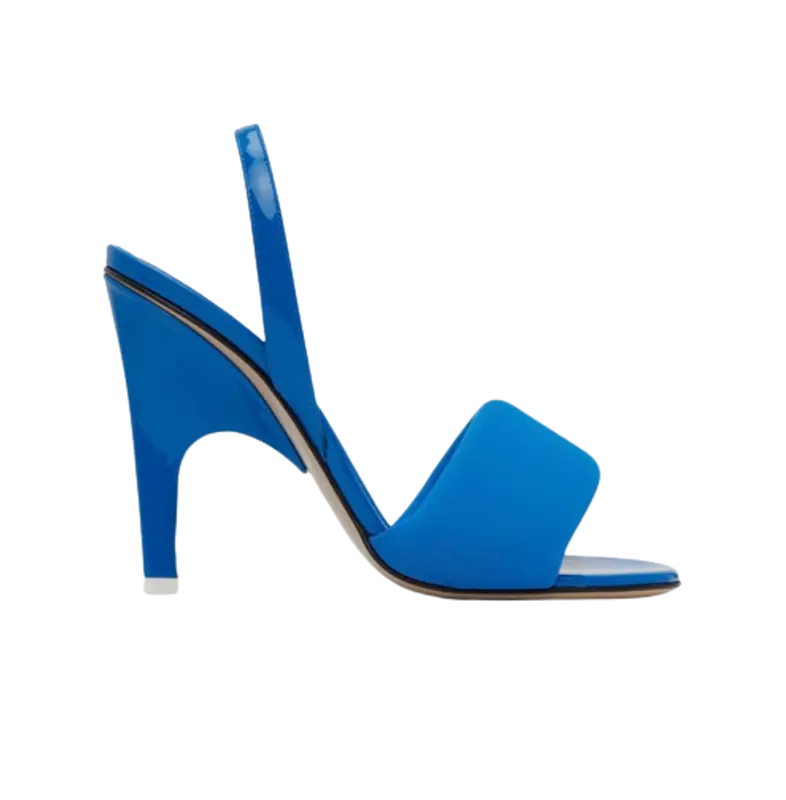 The Attico Blue Rem Heeled Sandals $850
