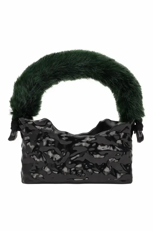 Ottolinger Black Signature Baguette Bag $713