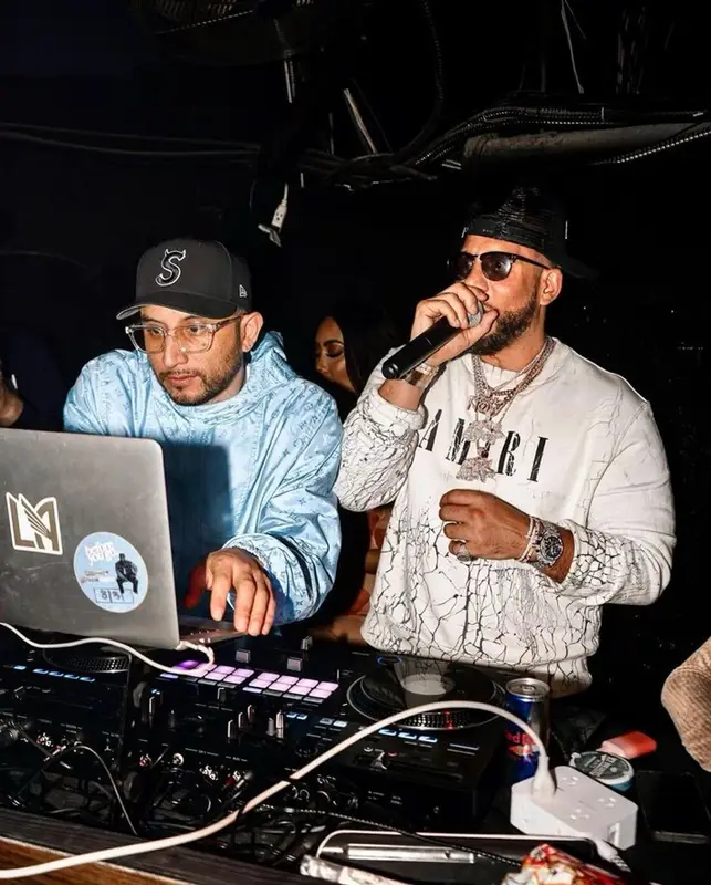 DJ Drama outfit in Tom Ford and Amiri, 2023