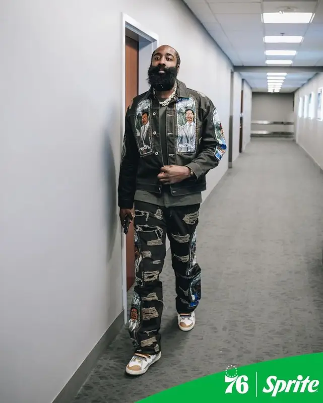 James Harden outfit in Barriers, Lanvin, and Who Decides War, 2023