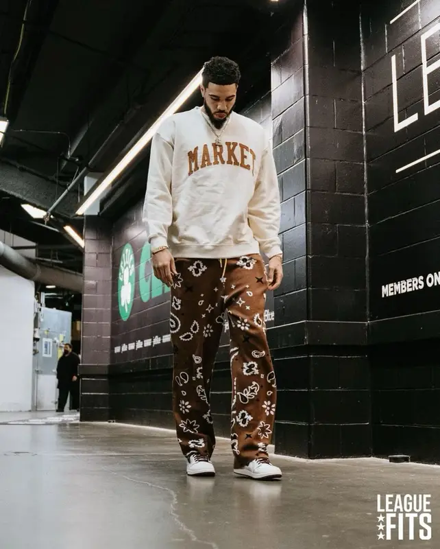 Jayson Tatum outfit in Market, Mnml, and Nike, 2023