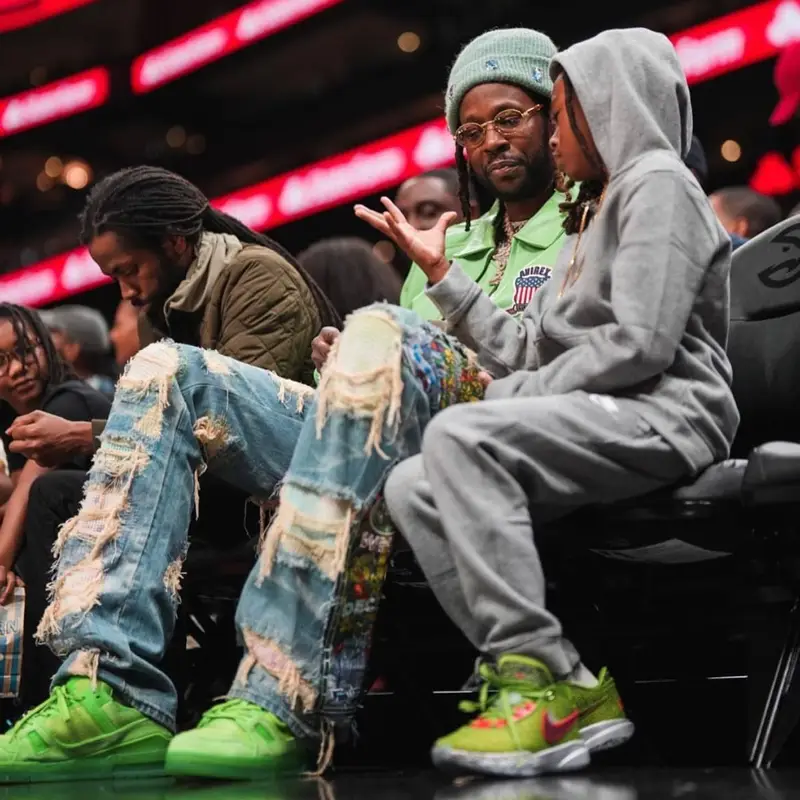 2 Chainz outfit in Avirex, Who Decides War, and Cartier, 2023