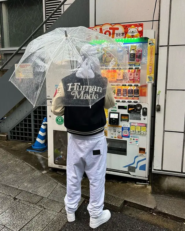 Central Cee outfit in Human Made, We11done, and Girls Don't Cry, 2023