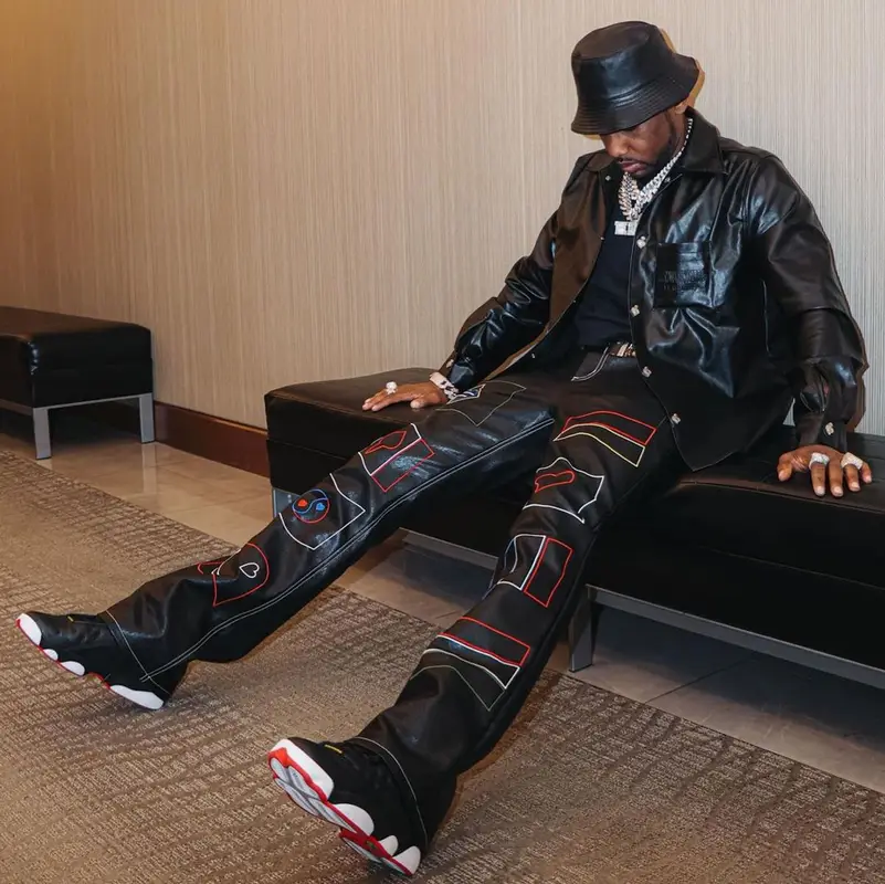Fabolous outfit in Whensmokeclears, Jordan, and Loewe, 2023