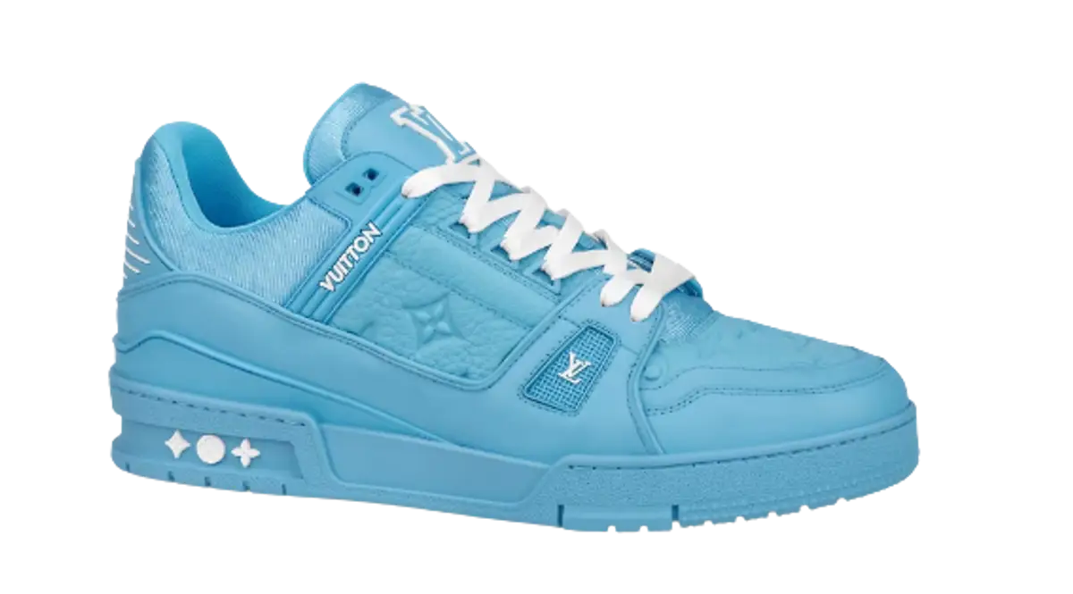 Louis Vuitton Blue Lv Trainer Sneakers $1310