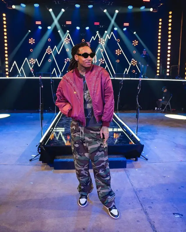 Wiz Khalifa outfit in Nike and Celine, 2023