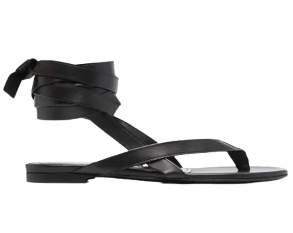 The Attico Ankle-Strap Flat Sandals $392