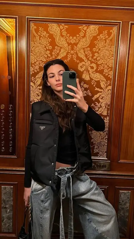 Vittoria Ceretti outfit in Prada, The Attico, and Chanel, 2022