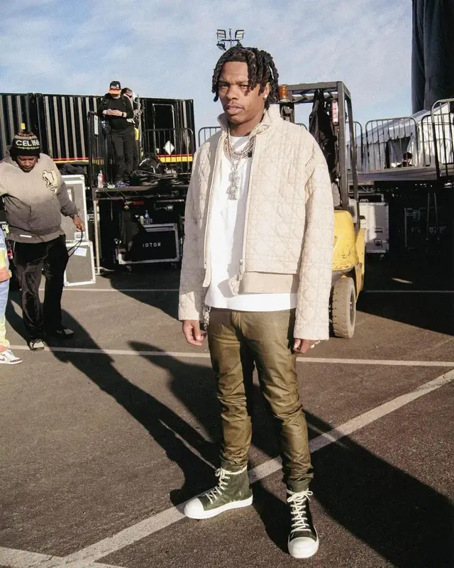 Lil Baby outfit in Dior and Rick Owens, 2023