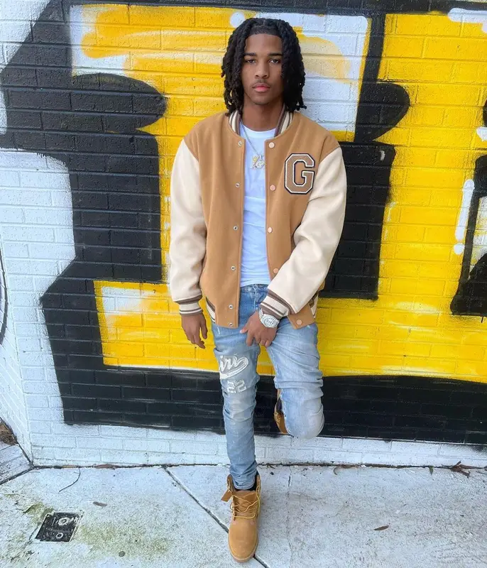 Lil Darius outfit in Zara, Amiri, and Timberland, 2023
