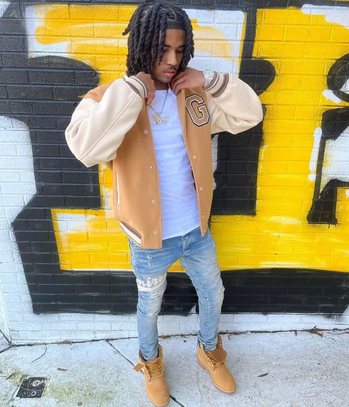 Lil Darius outfit in Zara, Amiri, and Timberland, 2023