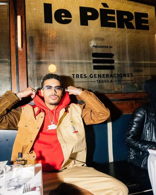 Jay Critch outfit in Carhartt, Cartier, and Marni, 2023