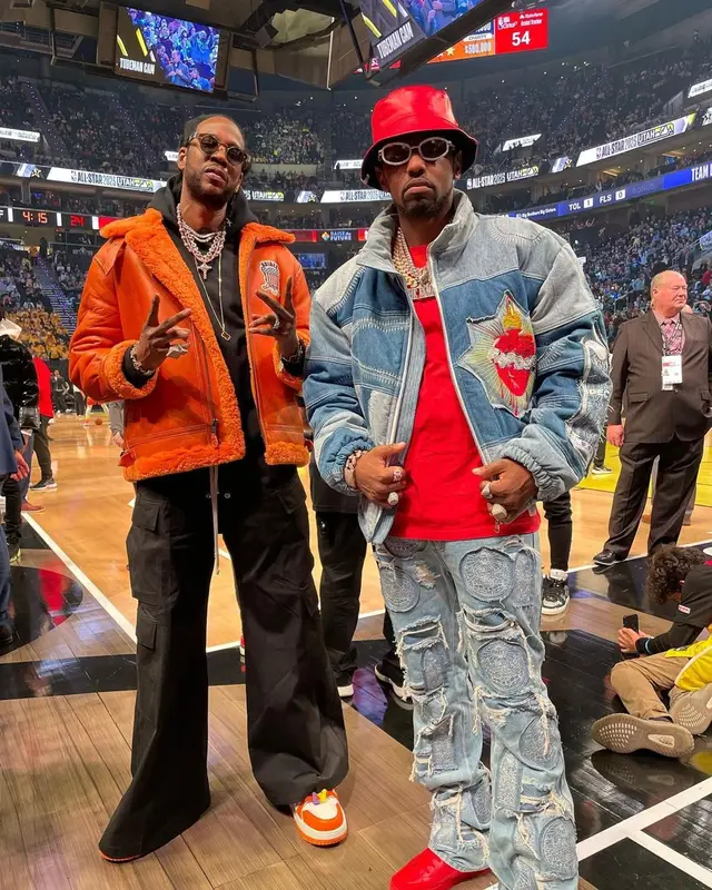 2 Chainz outfit in Avirex, Rick Owens, and Louis Vuitton, 2023