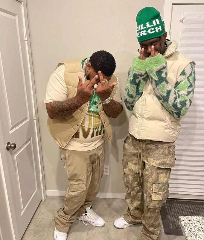Big Yavo outfit in Homme + Femme, Jordan, and Supreme, 2023