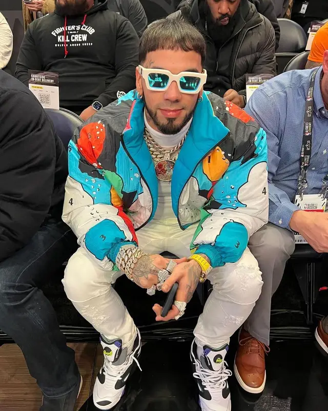 Anuel AA outfit in Grimey, 2023