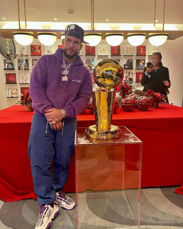 DJ Drama outfit in Amiri and Bottega Veneta, 2023