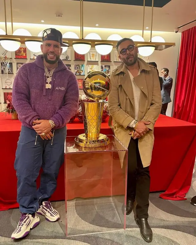 DJ Drama outfit in Amiri and Bottega Veneta, 2023