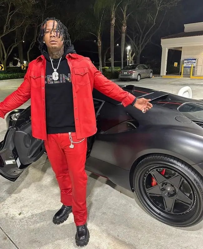 Moneybagg Yo outfit in Cout De La Liberte, Celine, and Prada, 2023