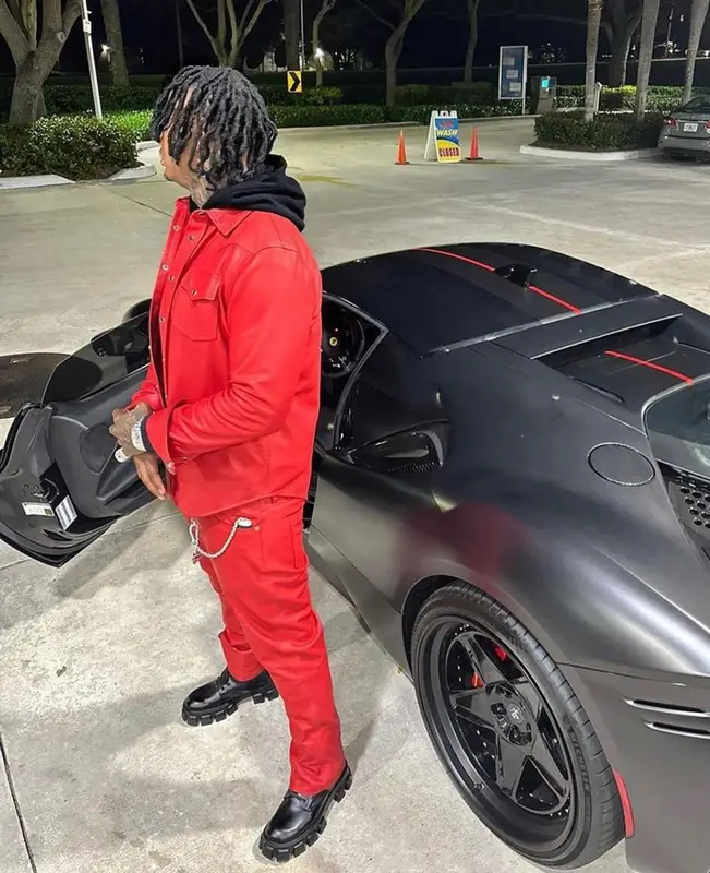 Moneybagg Yo outfit in Cout De La Liberte, Celine, and Prada, 2023