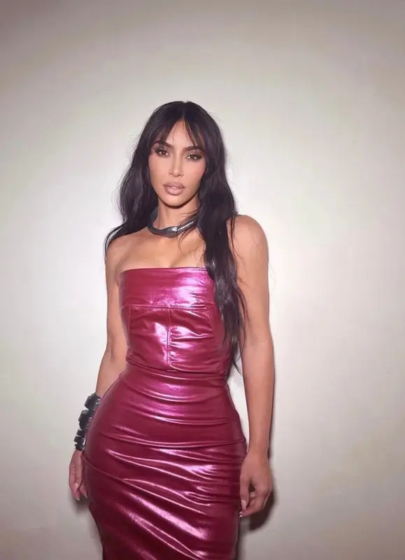 Kim Kardashian outfit in Rick Owens, Parts of Four, and Tom Ford, 2023