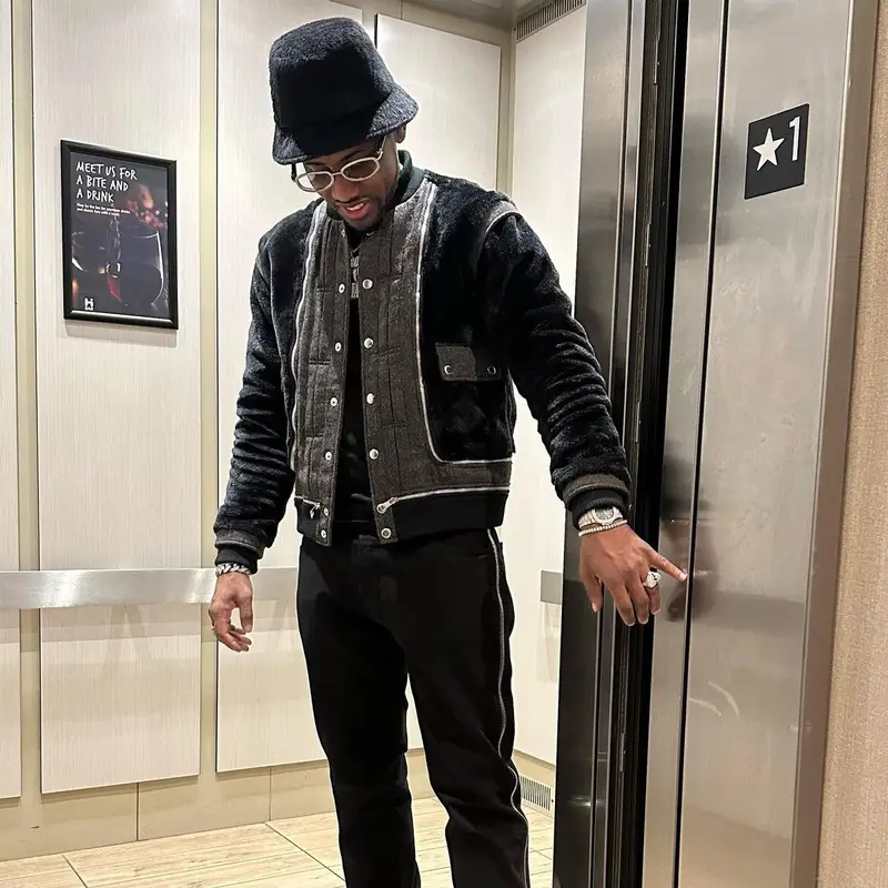 Fabolous outfit in Gallery Dept., Jordan, and Celine, 2023