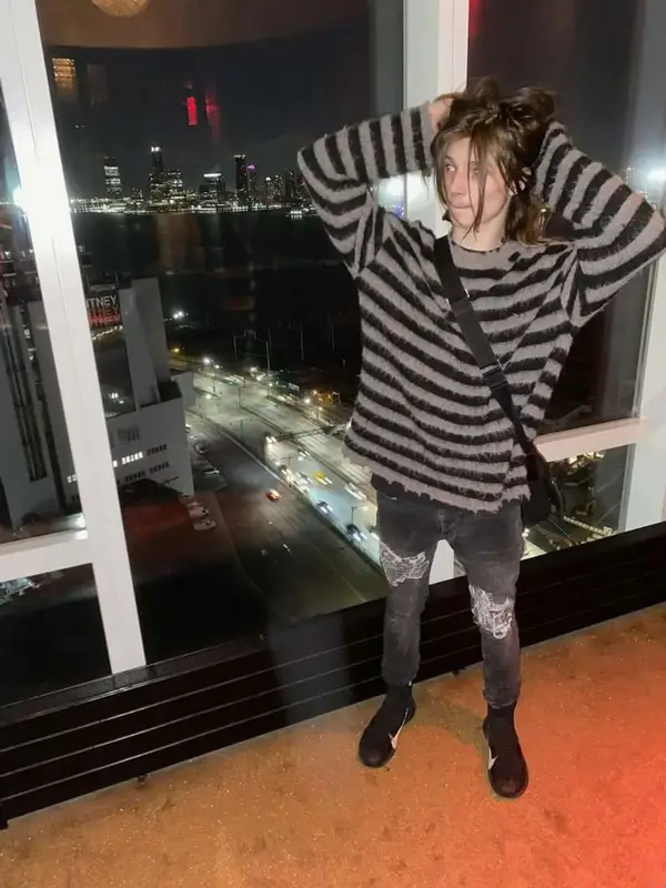 Matt Ox outfit in AllSaints and Ksubi, 2023