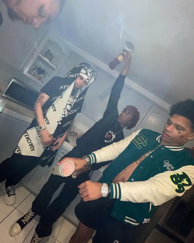 D Savage outfit in Alexander McQueen, Balenciaga, and Act Up, 2023
