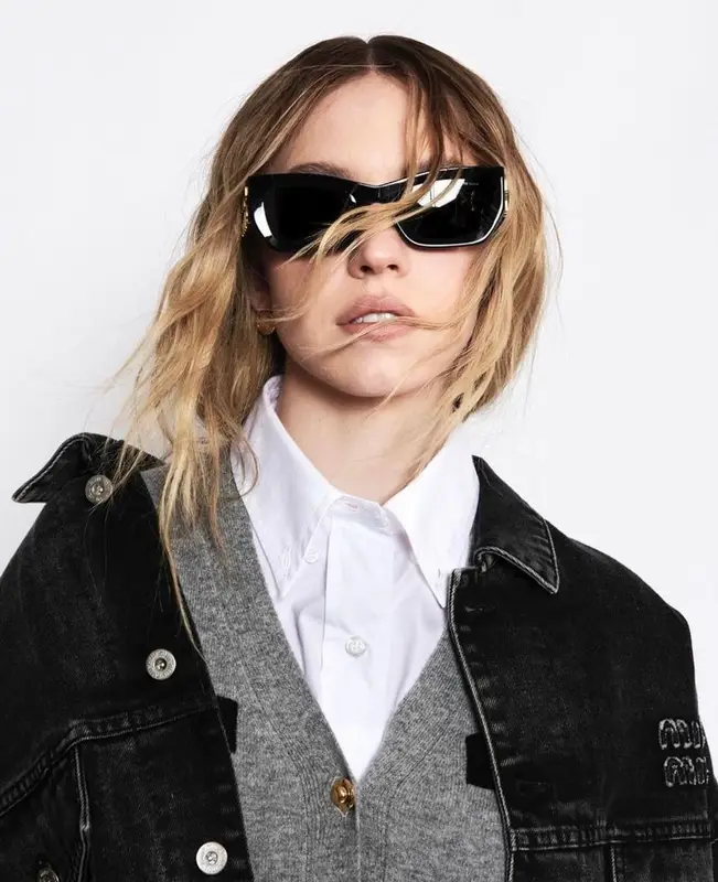 Sydney Sweeney outfit in Miu Miu, 2022