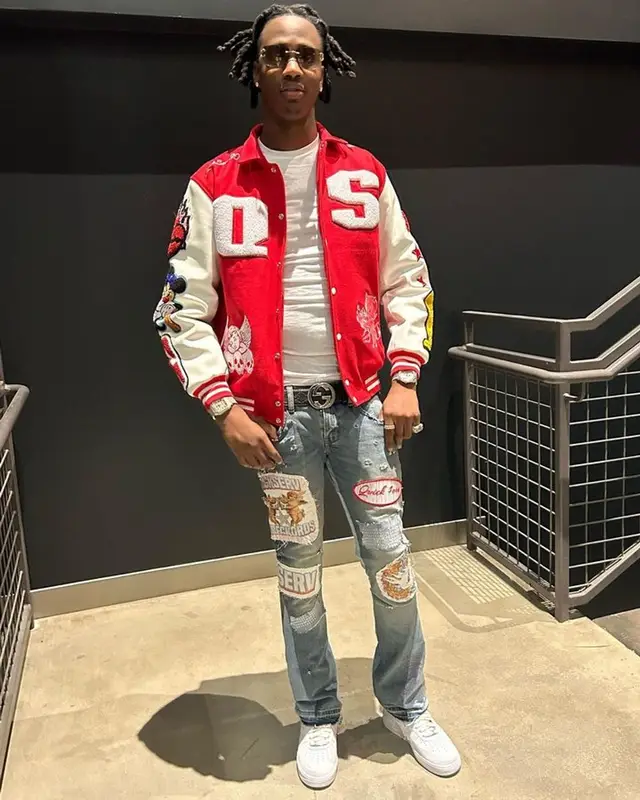 Yung Mal outfit in Nike, Gucci, and Cartier, 2023