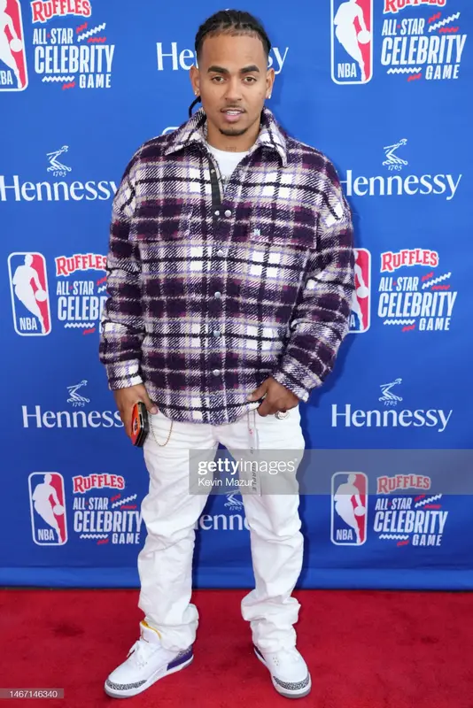 Ozuna outfit in Amiri, Purple Brand, and Jordan, 2023