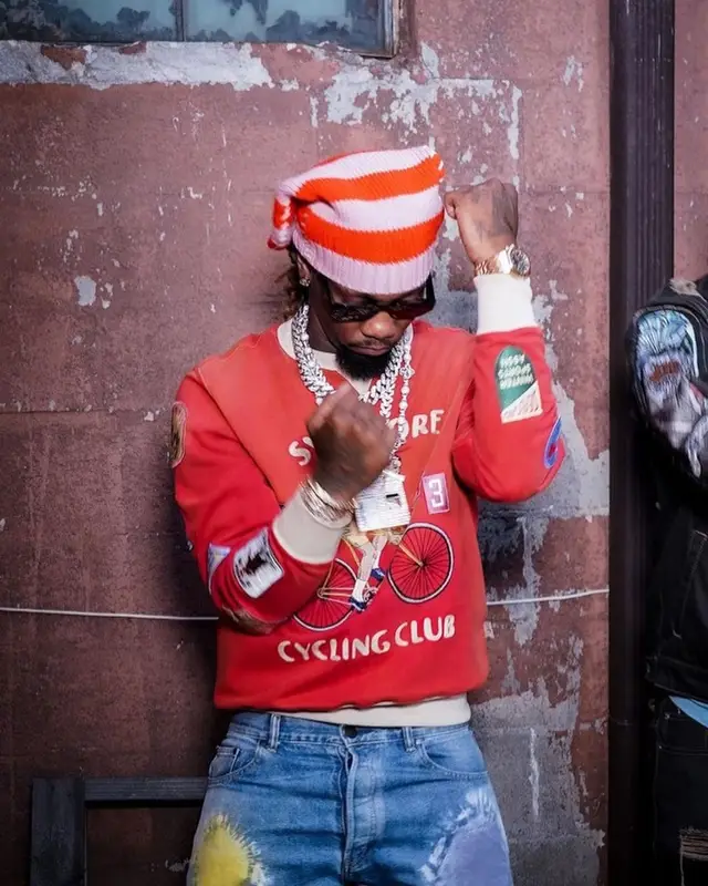 Offset outfit in John Elliott, Prada, and Marni, 2023