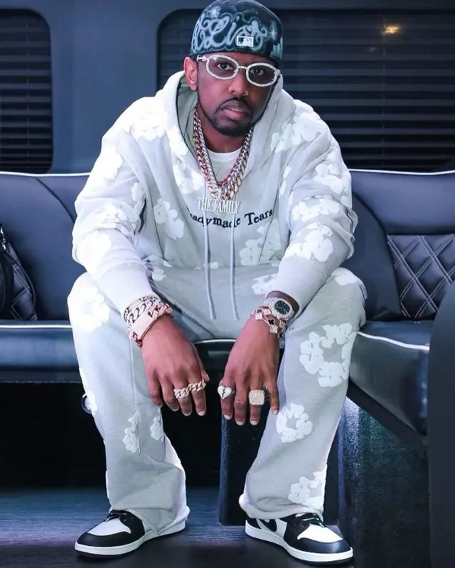 Fabolous outfit in Readymade, Nike, and Denim Tears, 2023