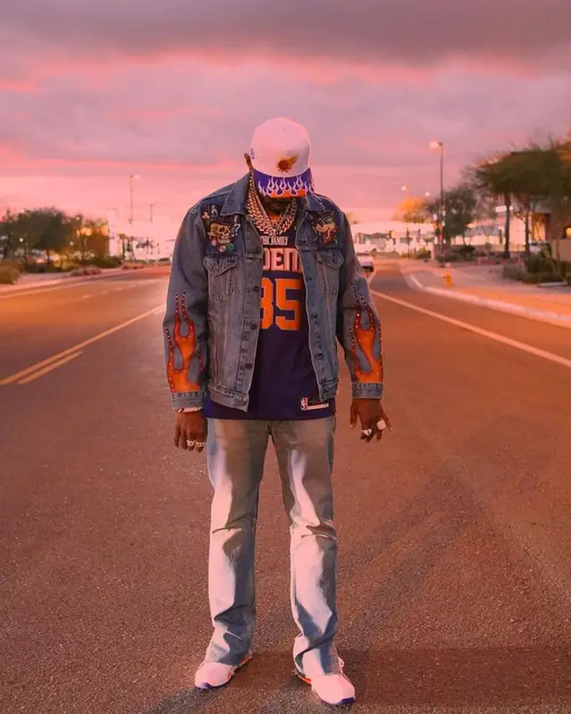 Fabolous outfit in Nike, Kill the Hype, and Phoenix Suns, 2023
