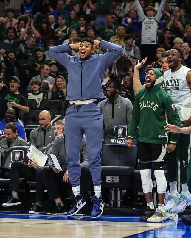 Giannis Antetokounmpo outfit in Nike, 2023