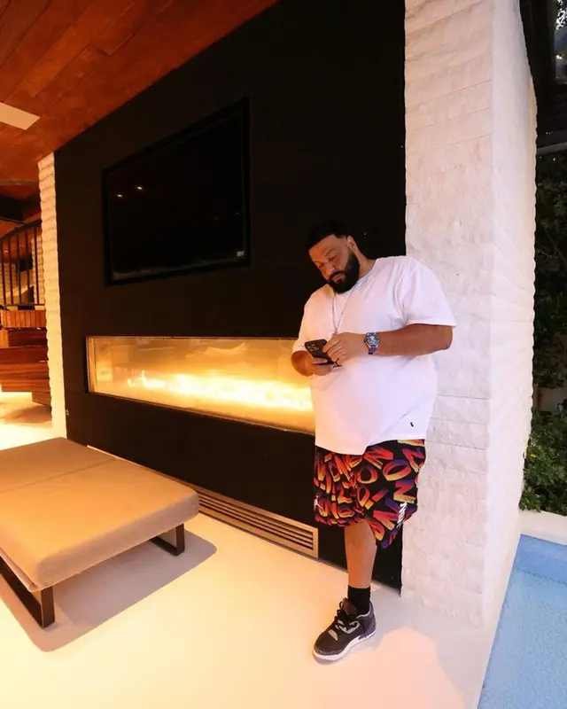 DJ Khaled outfit in Polo Ralph Lauren and Jordan, 2023