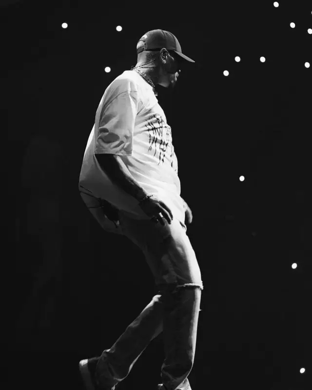 Chris Brown outfit in Sole et. Al, 2023