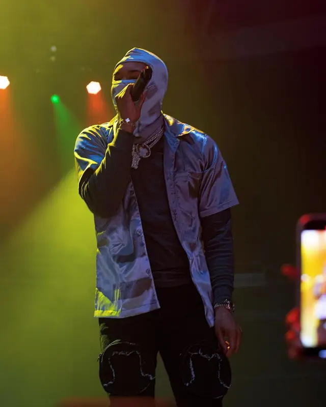 G Herbo outfit in Nike and Sole et. Al, 2023