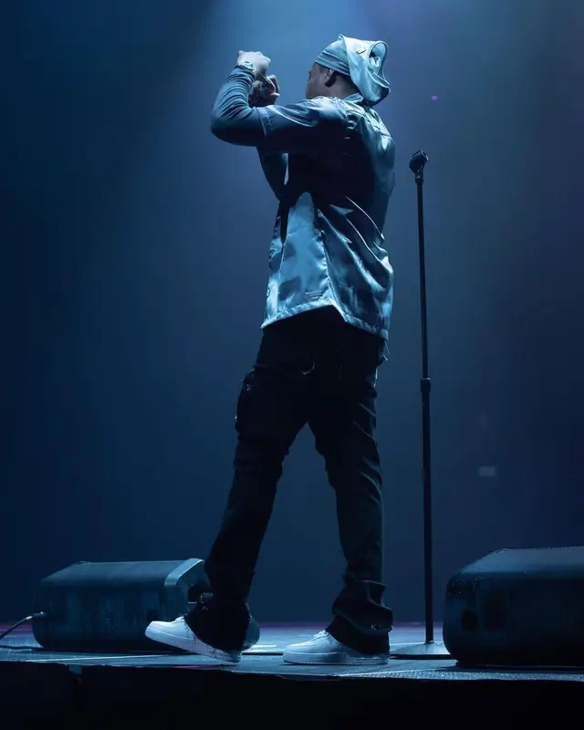 G Herbo outfit in Nike and Sole et. Al, 2023